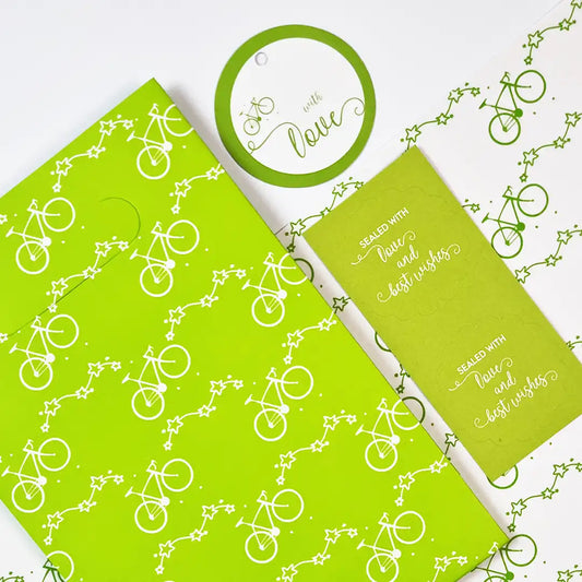 Bicycles Gift Wrapping Set