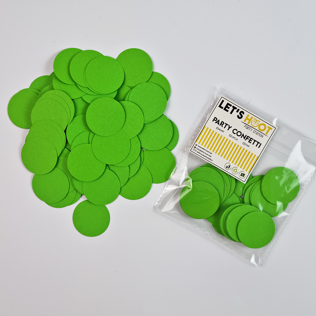GREEN CIRCLES CONFETTI