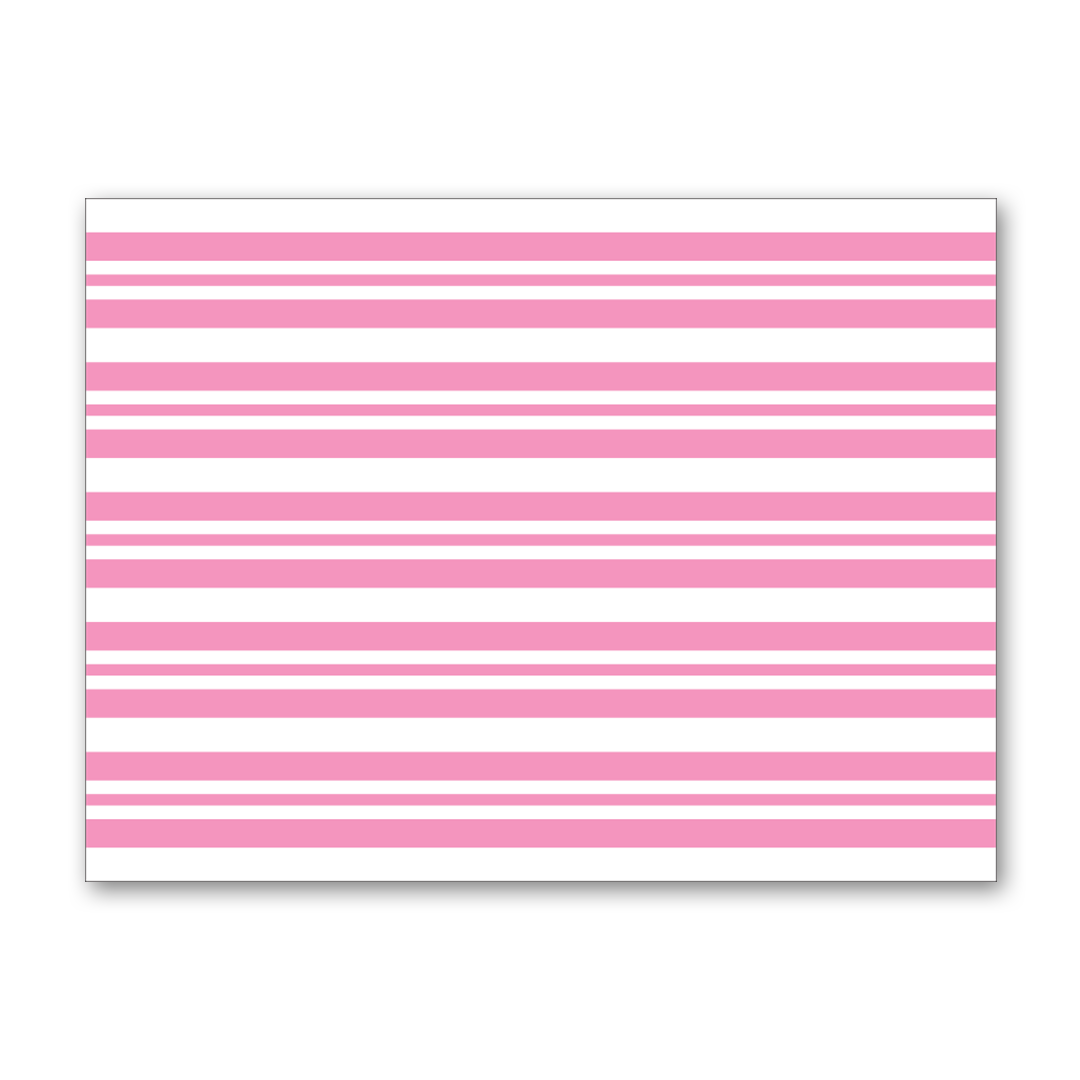 LIGHT PINK STRIPES PACK OF 12 TABLE MATS