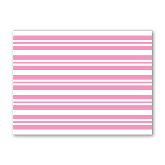 LIGHT PINK STRIPES PACK OF 12 TABLE MATS
