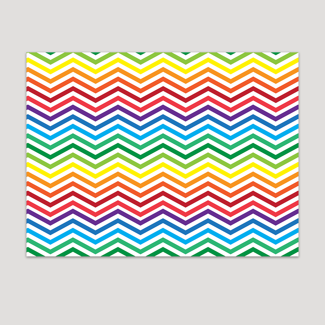 RAINBOW CHEVRON TABLE SHEET