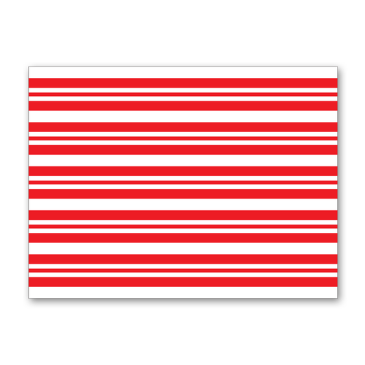RED STRIPES PARTY TABLE MATS