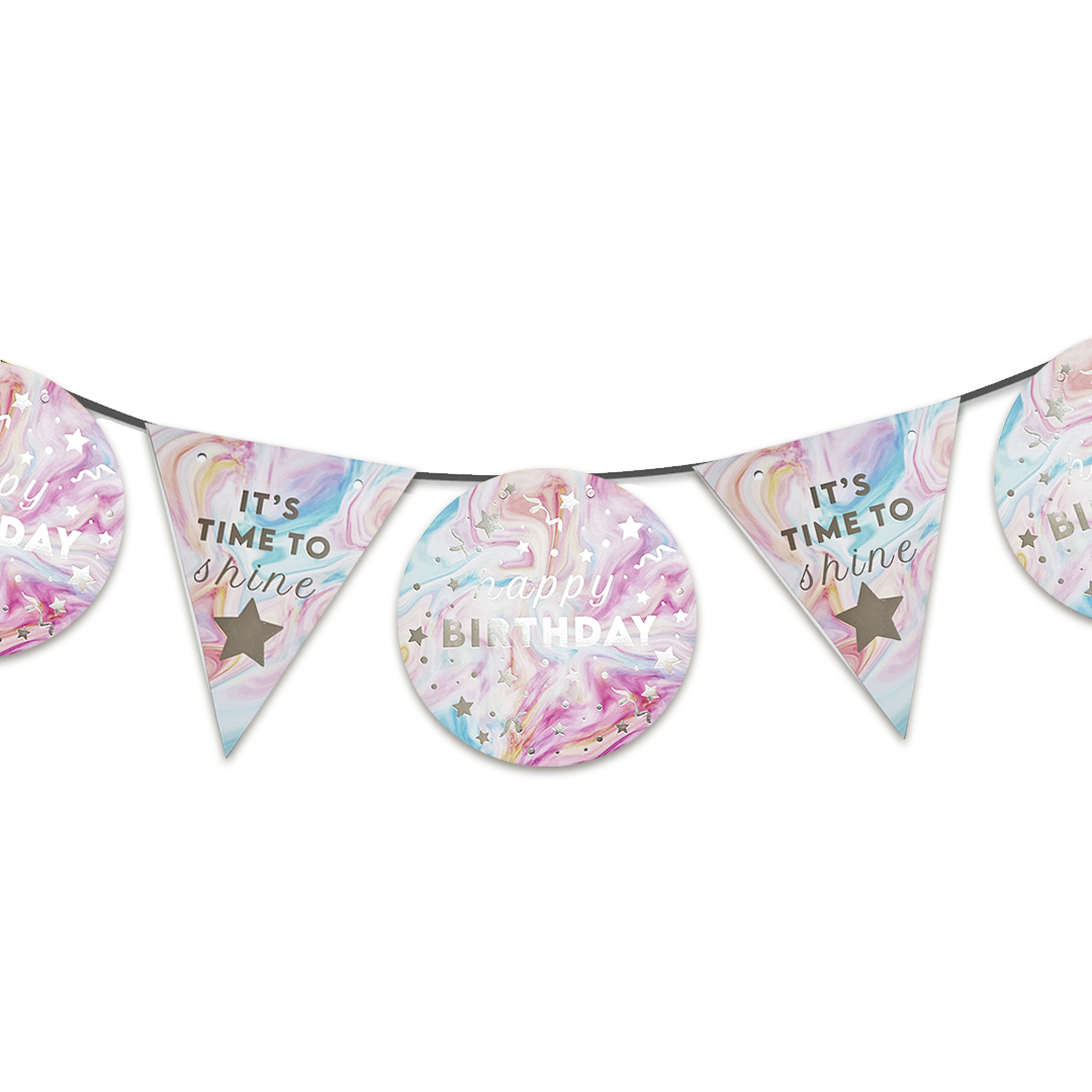 SPARKLE TIE & DYE PARTY BUNTINGS