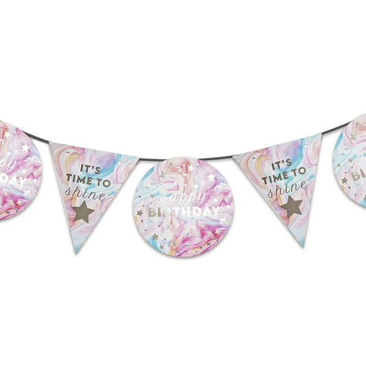 SPARKLE TIE & DYE PARTY BUNTINGS