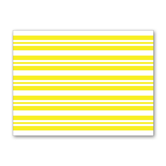 YELLOW STRIPES PARTY TABLE MATS
