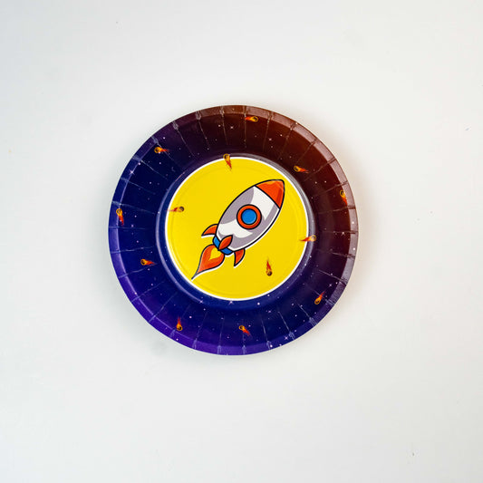 ASTRO ADVENTURE PARTY PLATE - SMALL