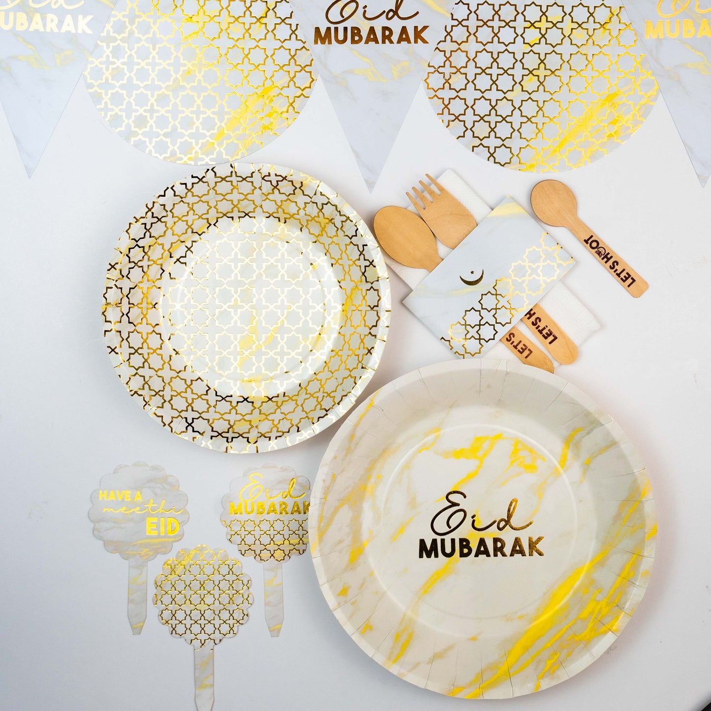 Eid Mubarak Party Plate - Large