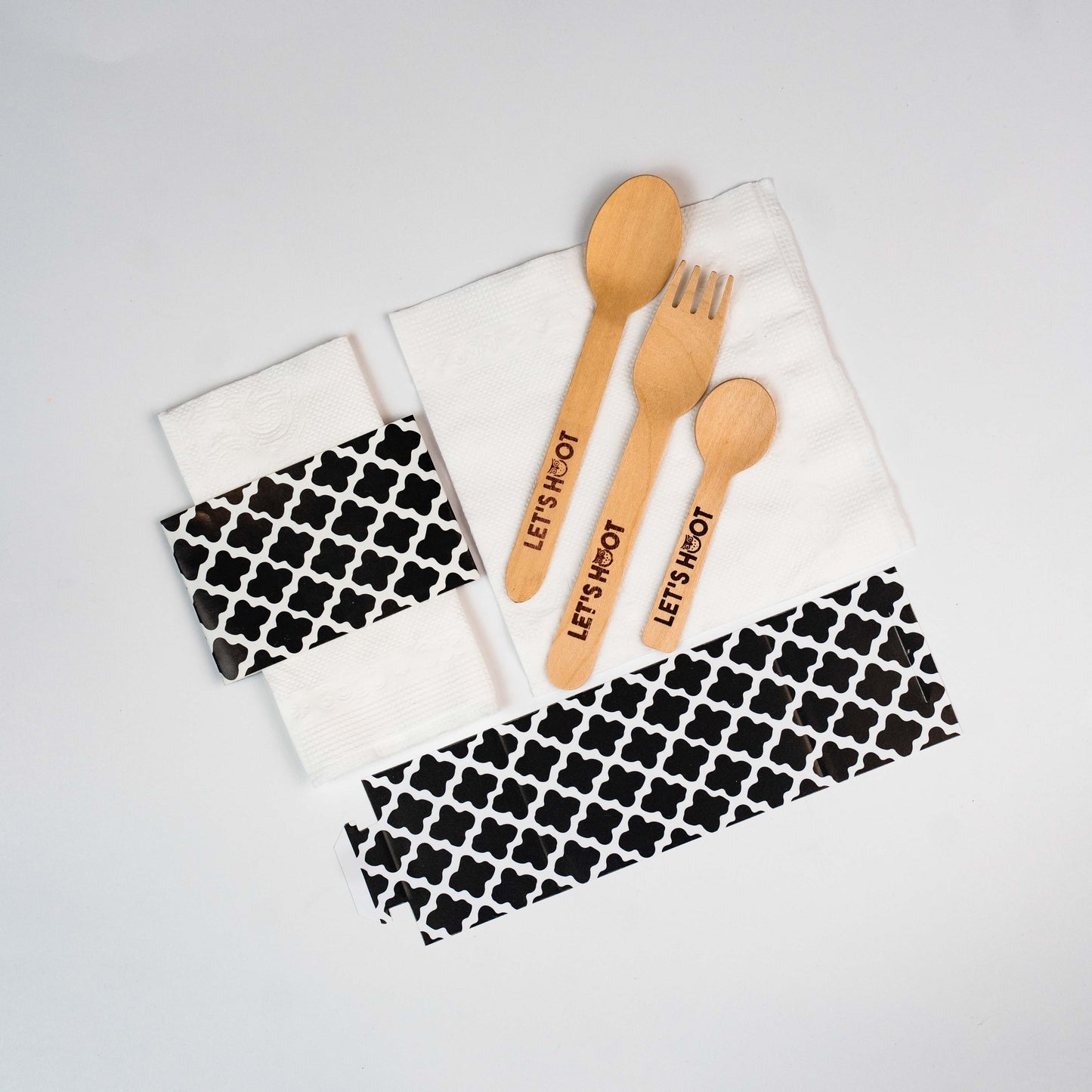 Napkin Holders with Napkins Quantity per pack - 12 each Size: Napkin Holder (inch): W 4 x H 2.5 Napkin (inch): W 6 x L 6 - Napkin holders are printed on fine paper