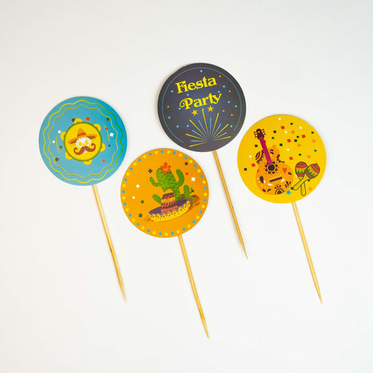 Fiesta Party Food Toppers