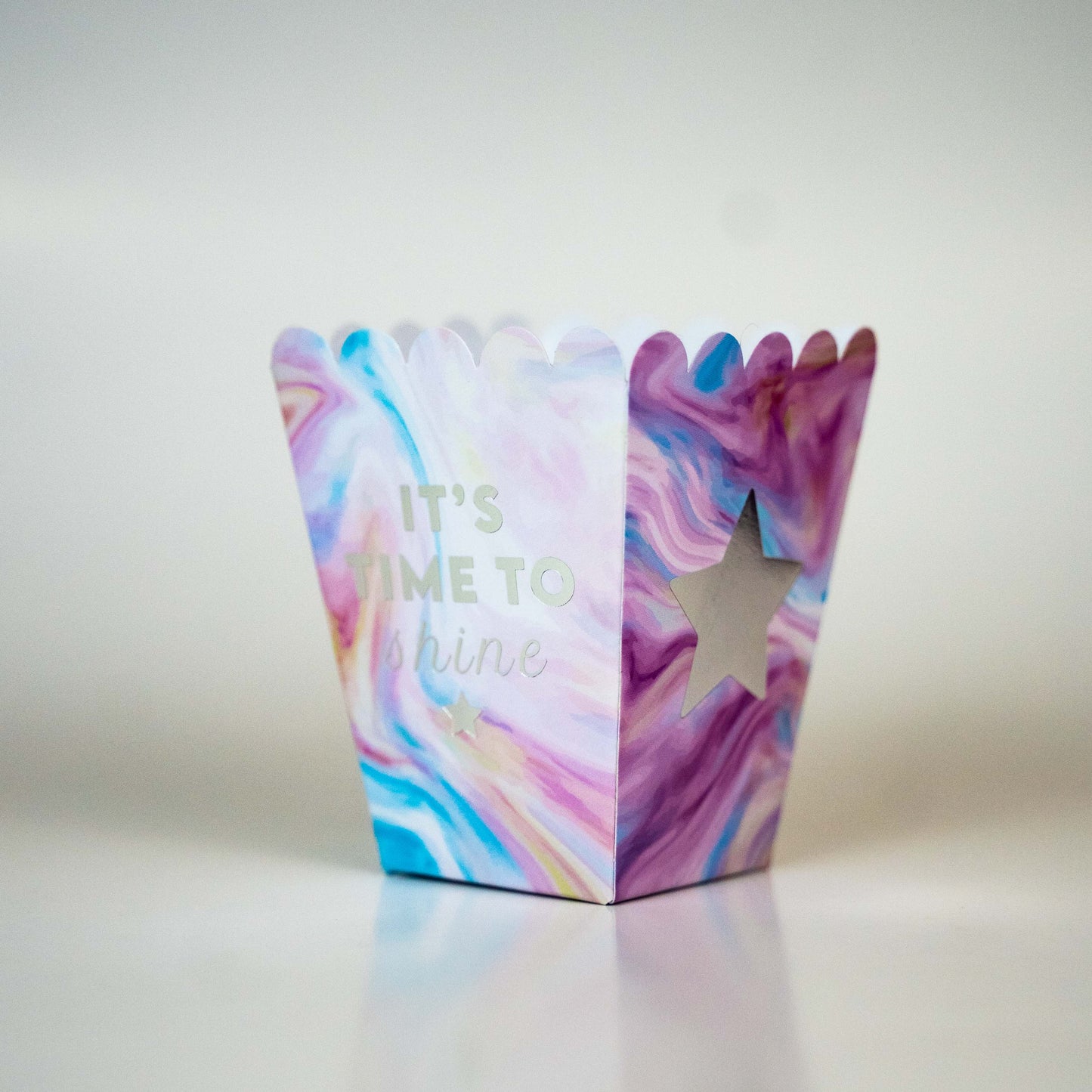 Sparkle Tie Dye Party Popcorn Boxes