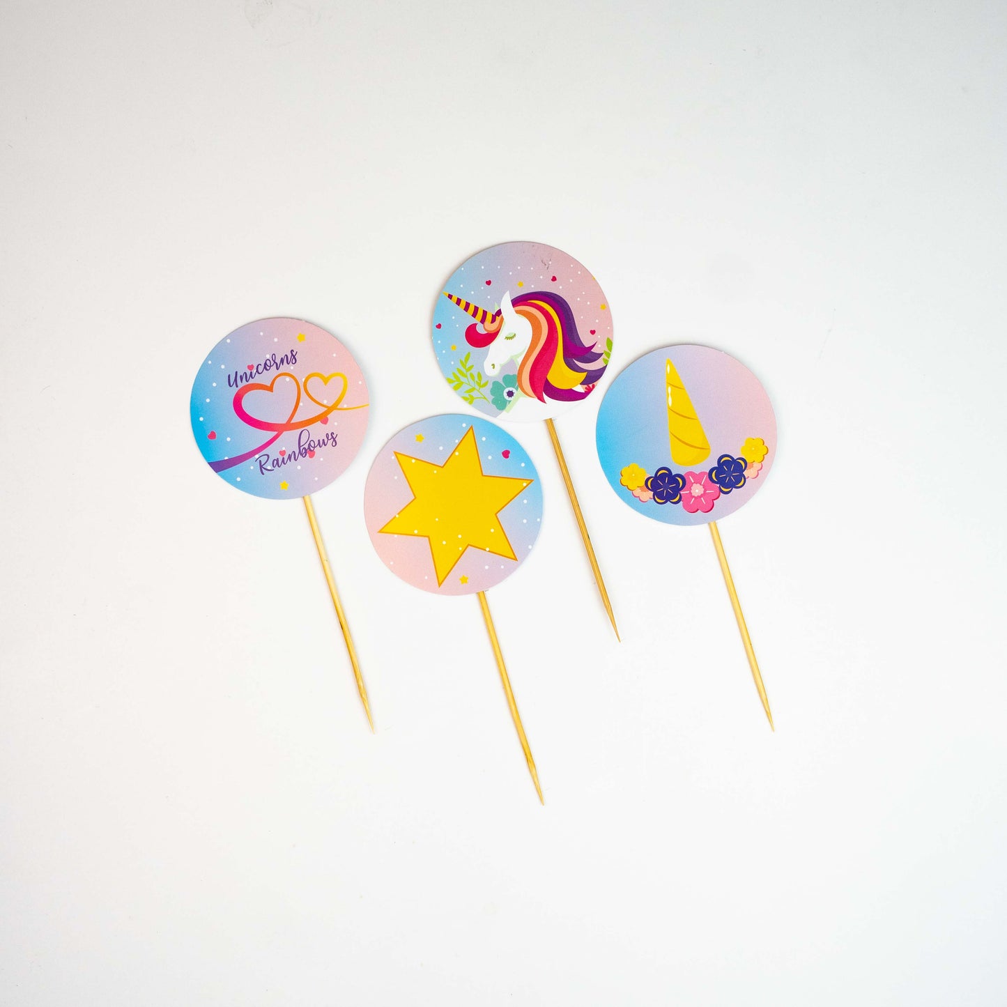 Unicorn Party Food Toppers
