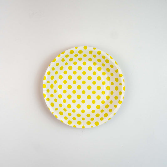 Yellow Striped Party Plates