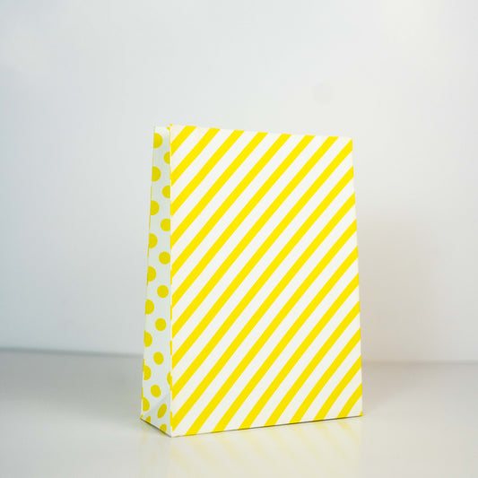 Yellow Stripes & Dots Party Bag