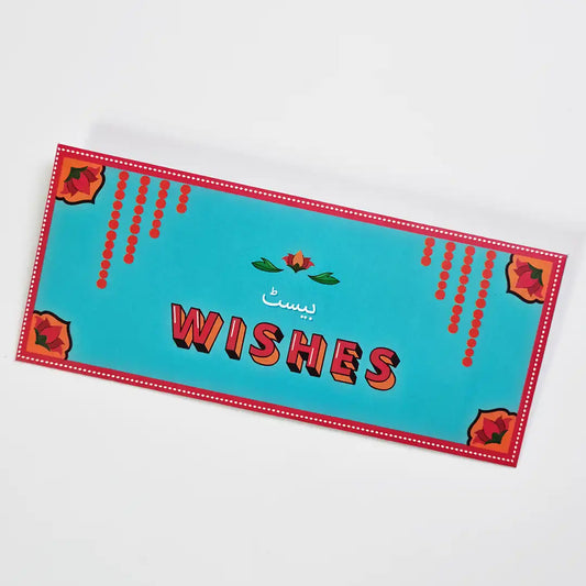 Best Wishes Money Envelopes Blue