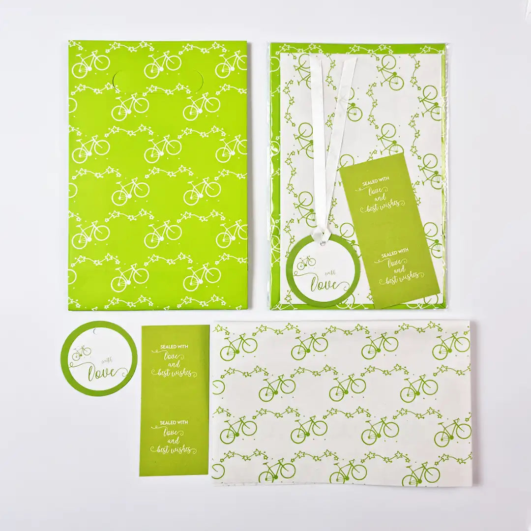 Bicycles Gift Wrapping Set