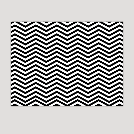 BLACK CHEVRON TABLE SHEET