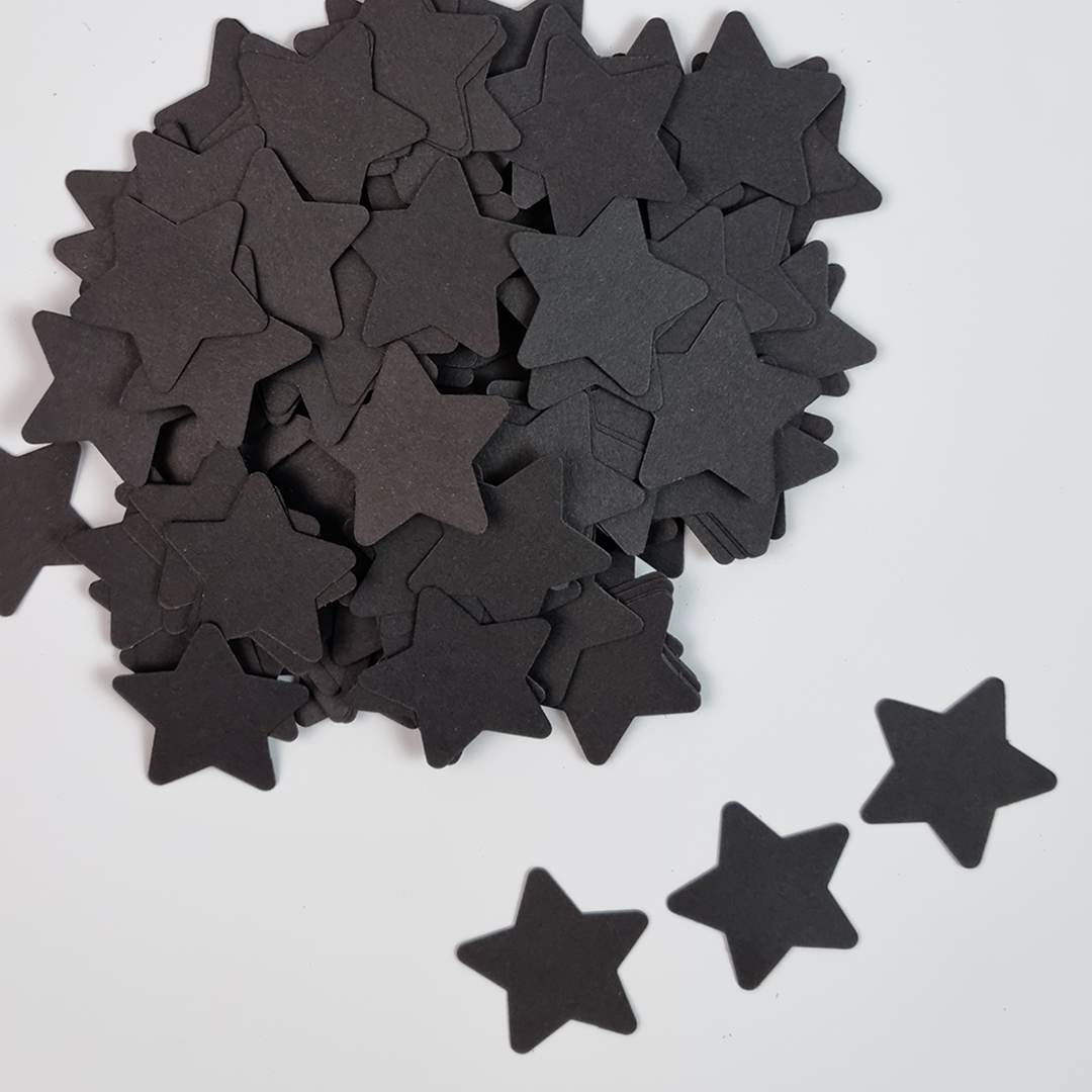 Black Stars Party Confetti For Birthday Party Celebration