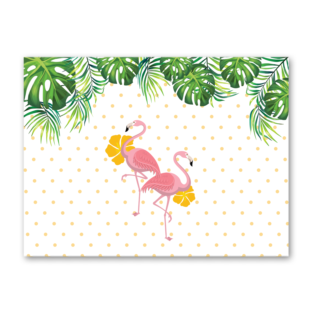 FLAMINGO PACK OF 12 TABLE MATS