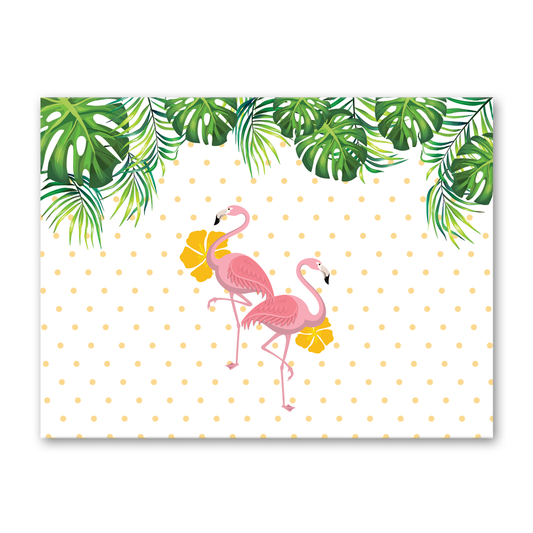 FLAMINGO PACK OF 12 TABLE MATS