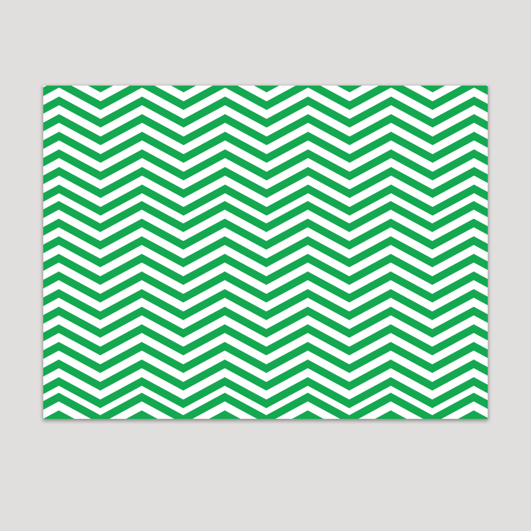 GREEN CHEVRON TABLE SHEET