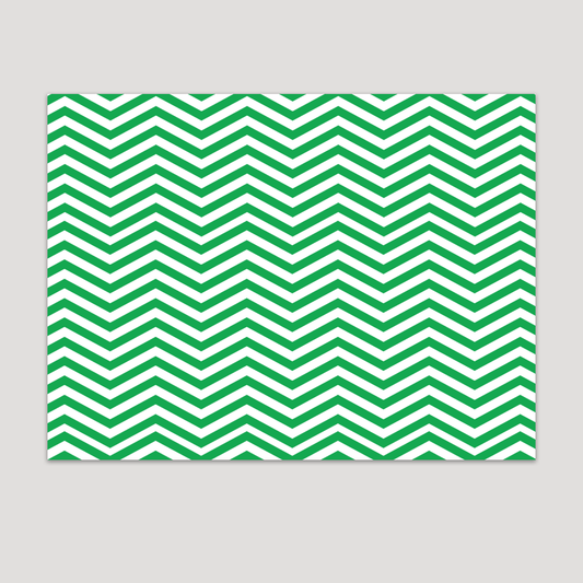 GREEN CHEVRON TABLE SHEET