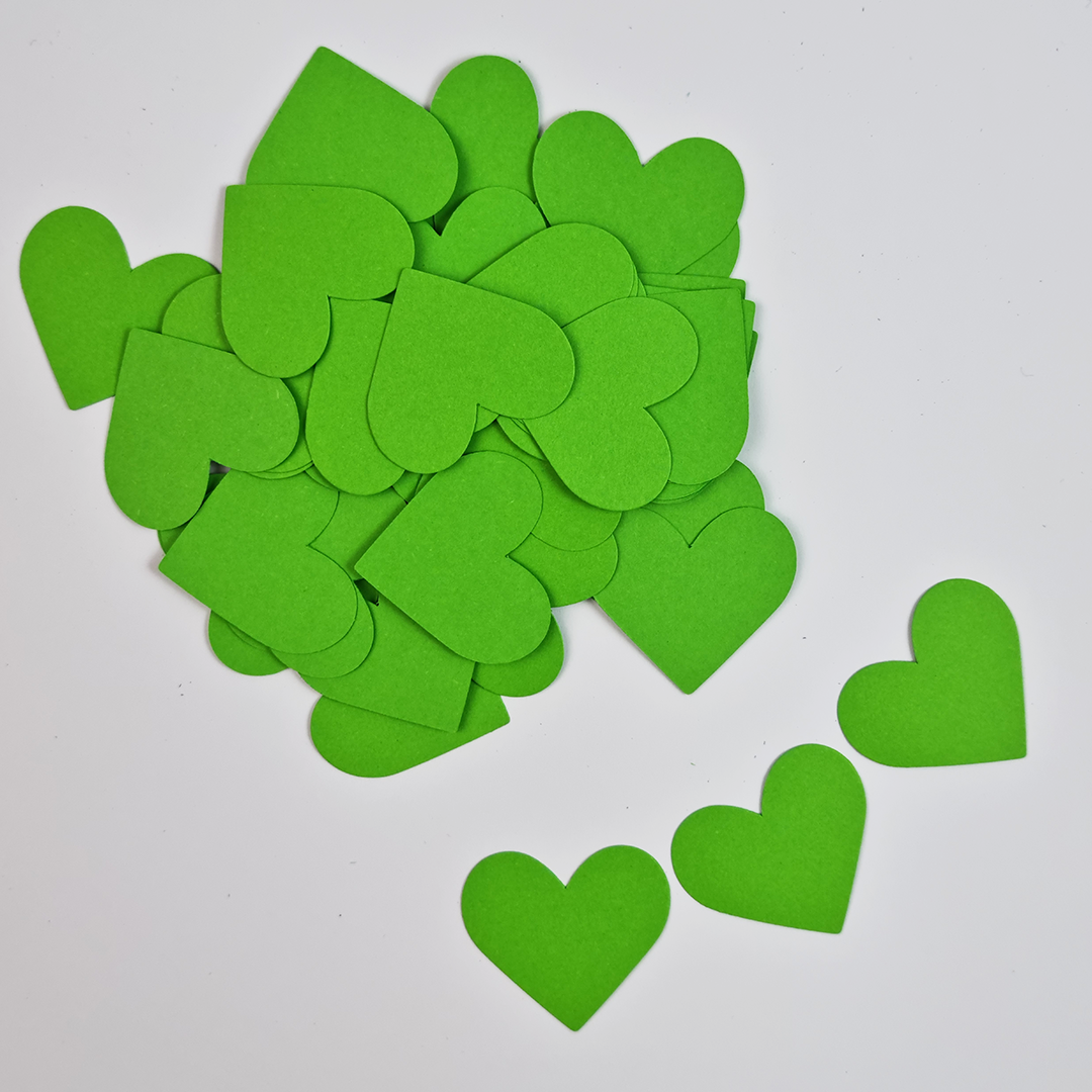 GREEN HEARTS CONFETTI