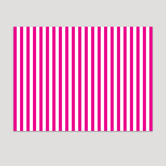 HOT PINK STRIPES TABLE SHEET