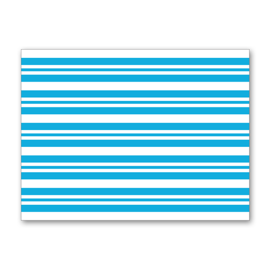 LIGHT BLUE STRIPES PACK OF 12 TABLE MATS