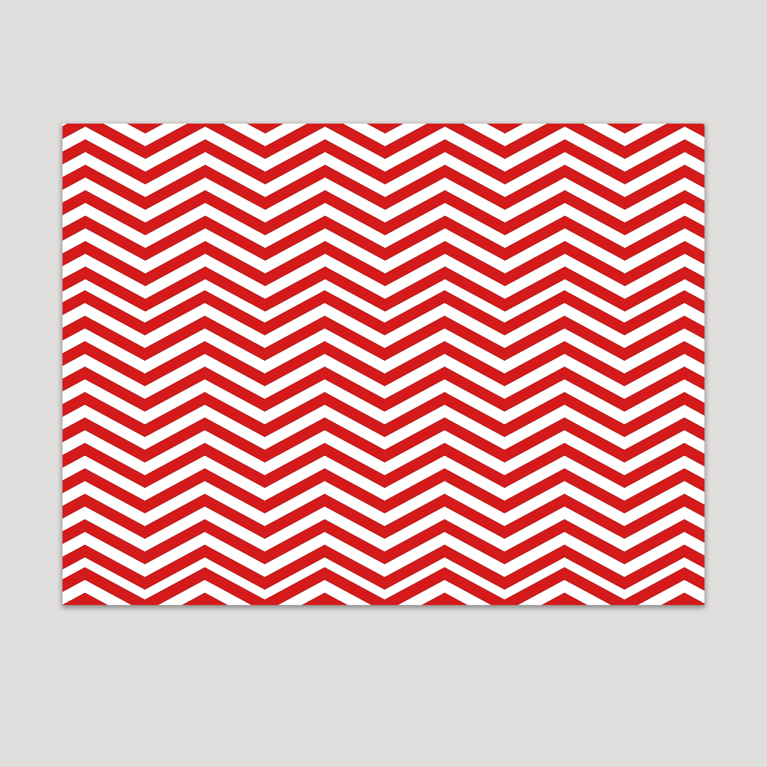 RED CHEVRON TABLE SHEET