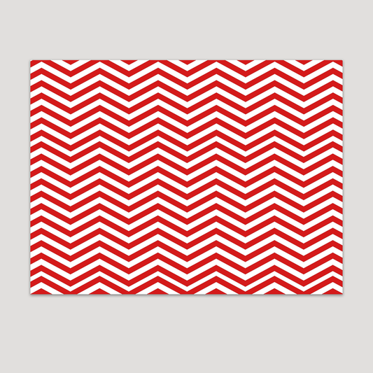 RED CHEVRON TABLE SHEET