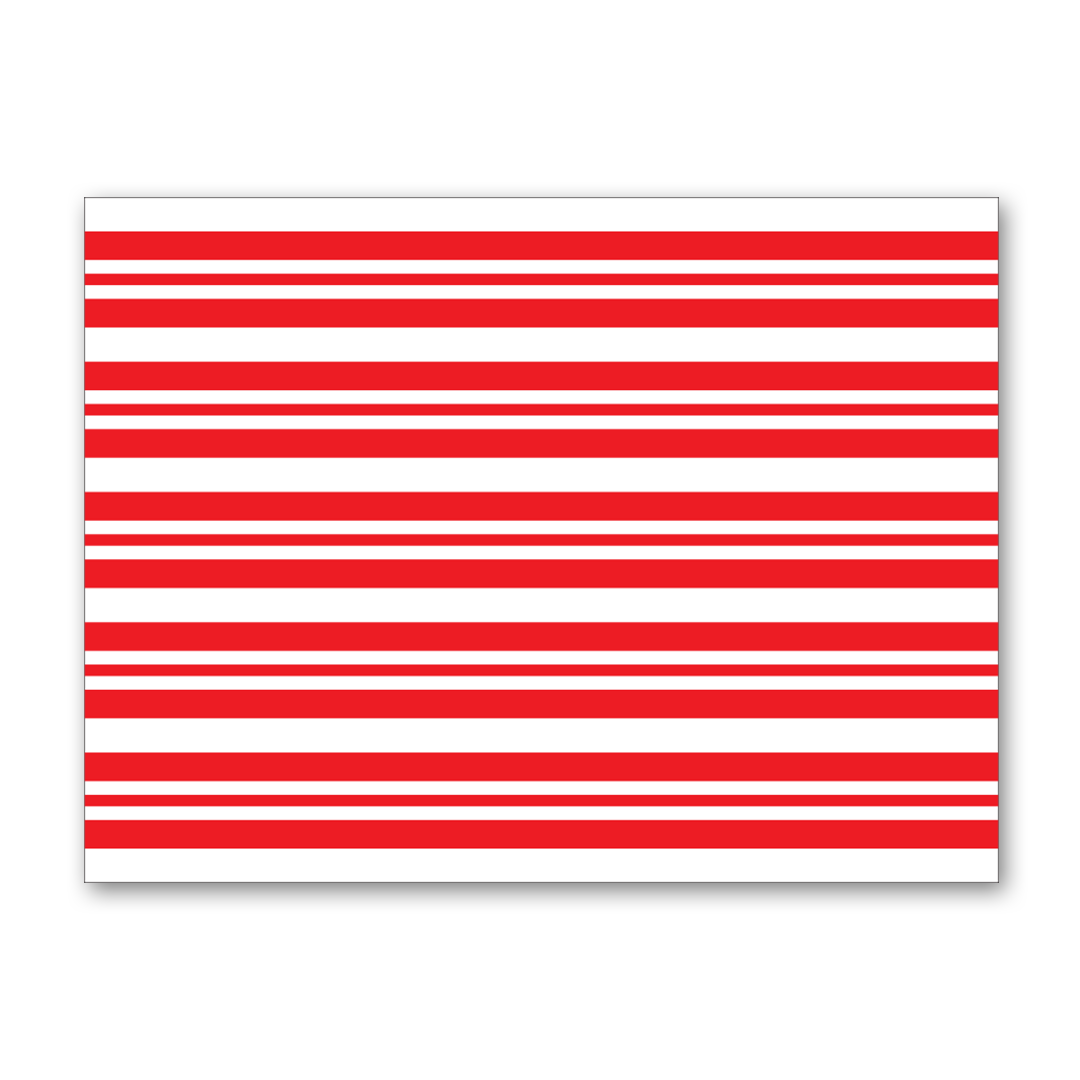 RED STRIPES PARTY TABLE MATS