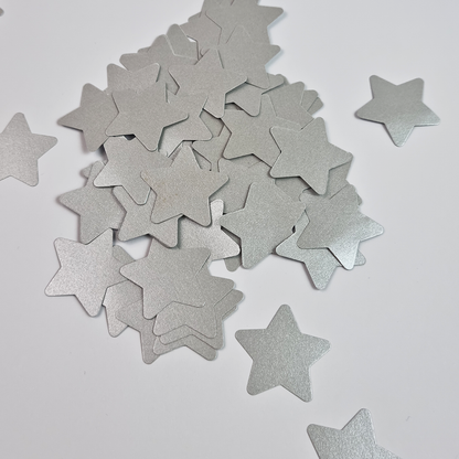 SILVER STARS CONFETTI