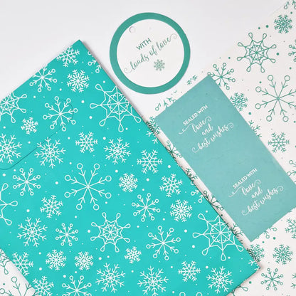 Snowflakes Gift Wrapping Set