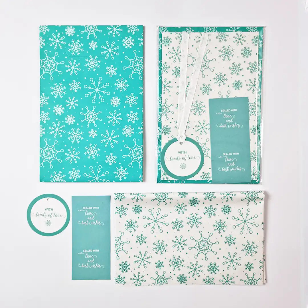 Snowflakes Gift Wrapping Set