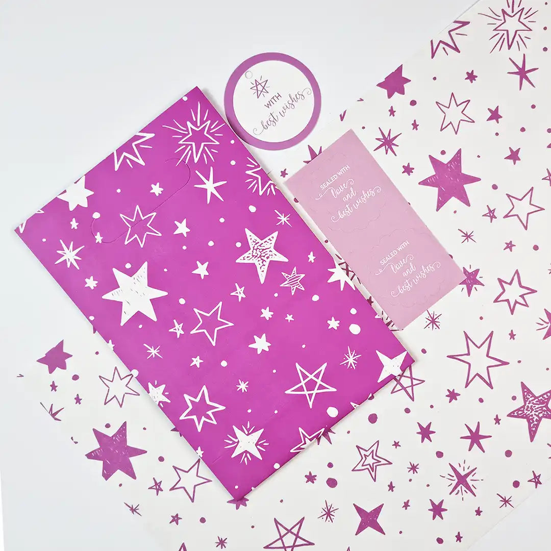 Starry Gift Wrapping Set