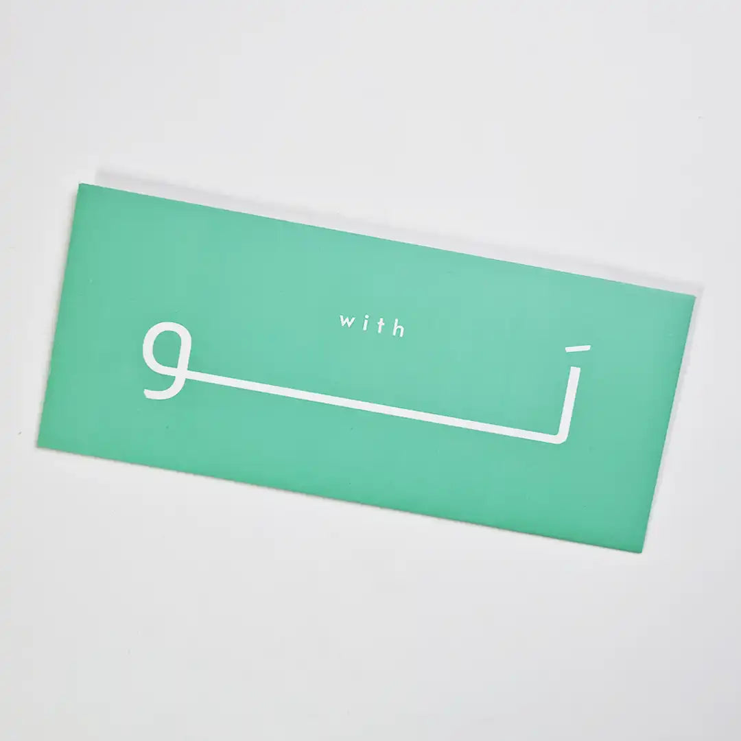 With Love Money Gift Envelope in Teal Color