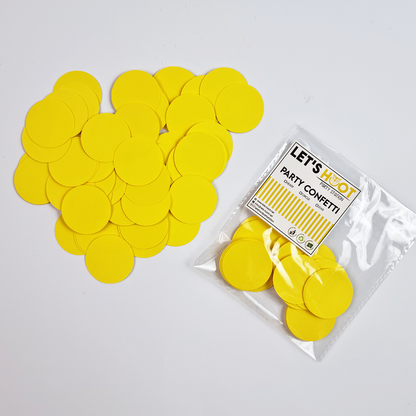 YELLOW CIRCLES CONFETTI