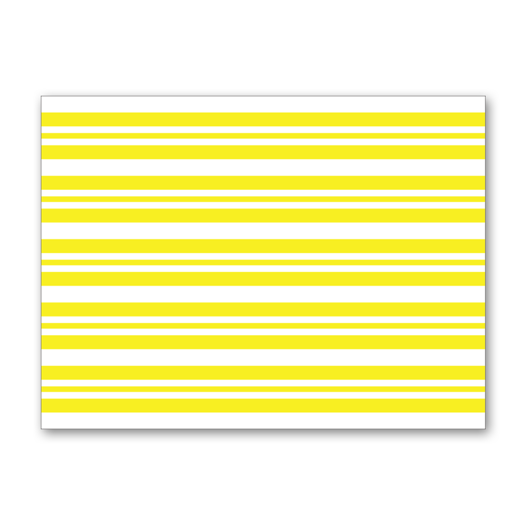 YELLOW STRIPES PARTY TABLE MATS