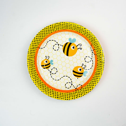 BUZZING BEE PARTY PLATES - LARGE