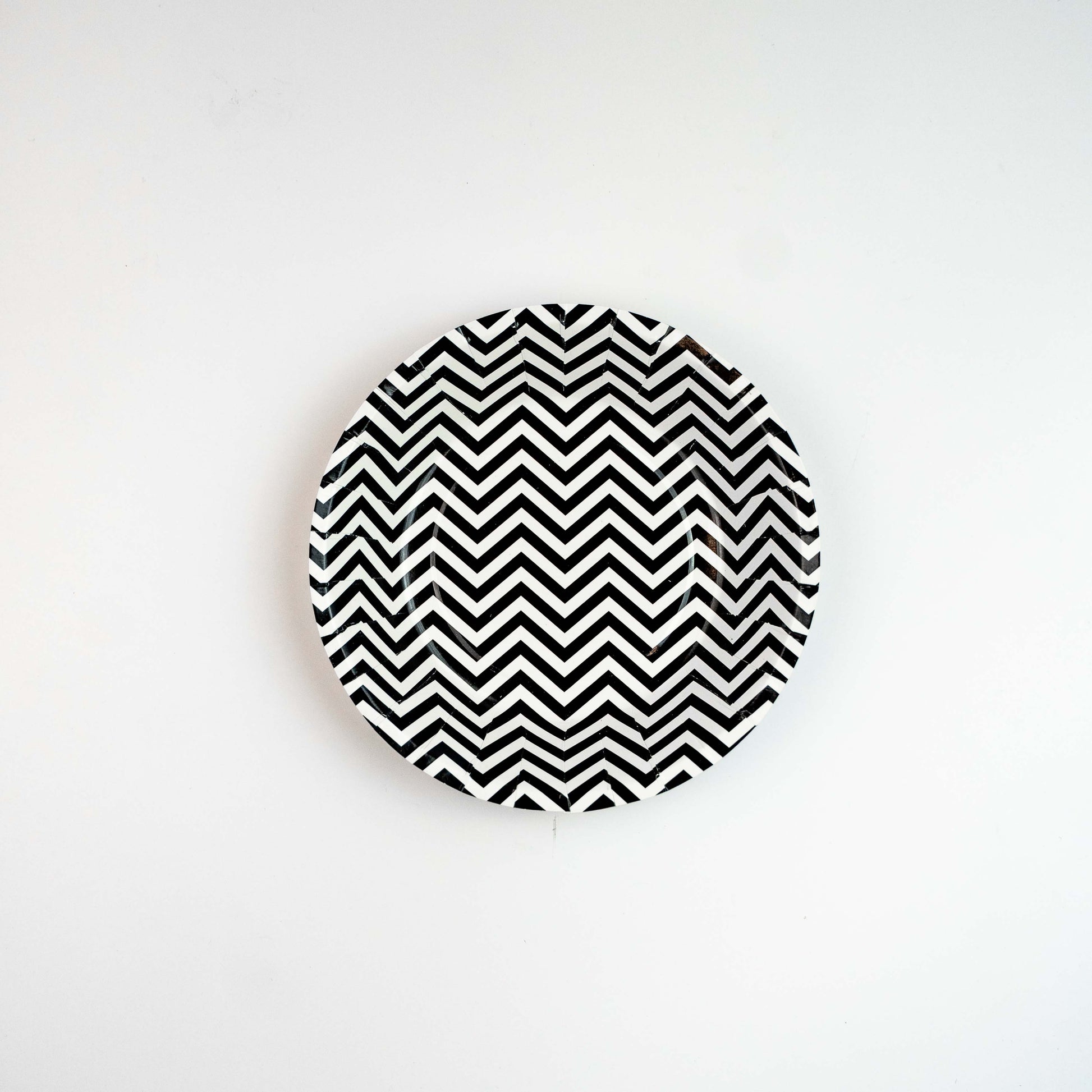 Black Chevron Party Plates