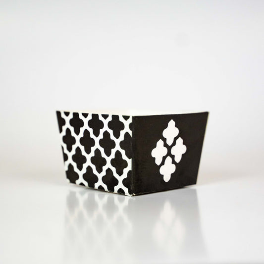 Black Filigree Party Snack Box