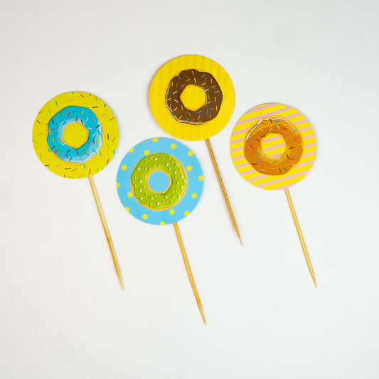 Donut Party Food Toppers