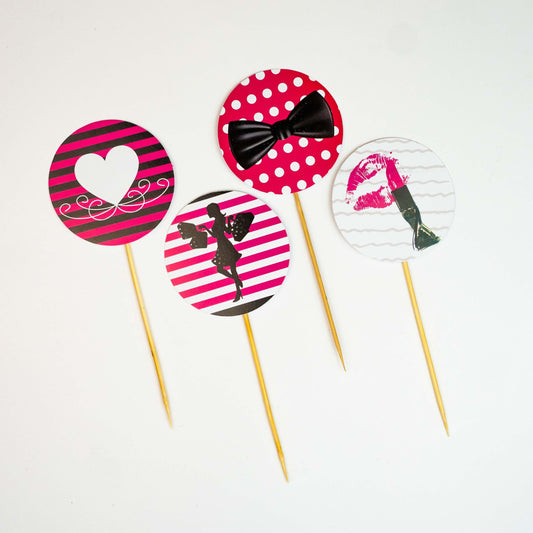 Fashionista Party Food Toppers