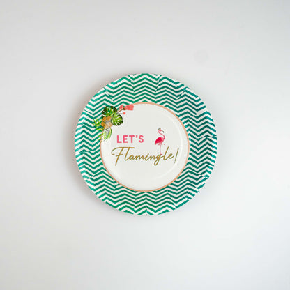 FLAMINGO PARTY PLATES - SMALL