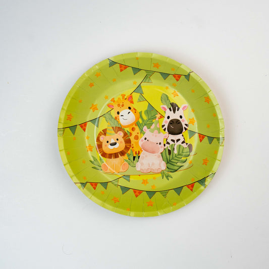 JUNGLE SAFARI PARTY PLATE - LARGE