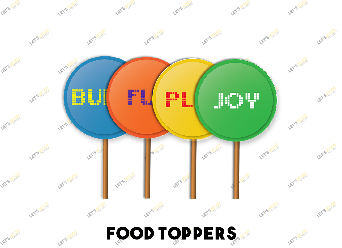 LEGO PARTY FOOD TOPPERS