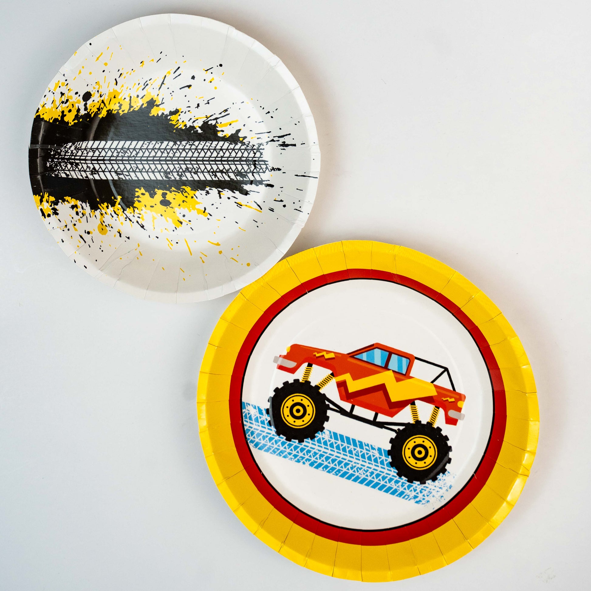MONSTER TRUCKS PARTY PLATE - LARGE