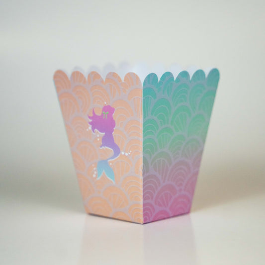 Mermaid Party Popcorn Boxes
