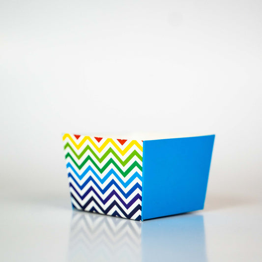 Rainbow Chevron Party Snack Box