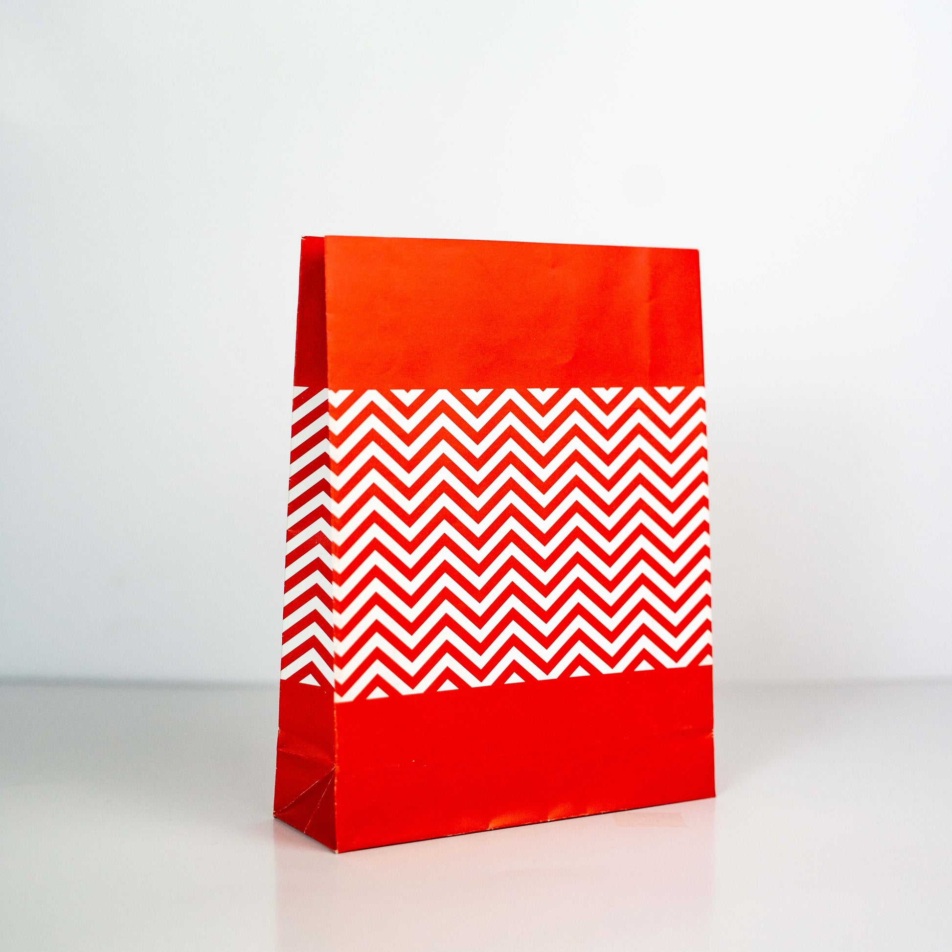 Red Chevron Party Bag